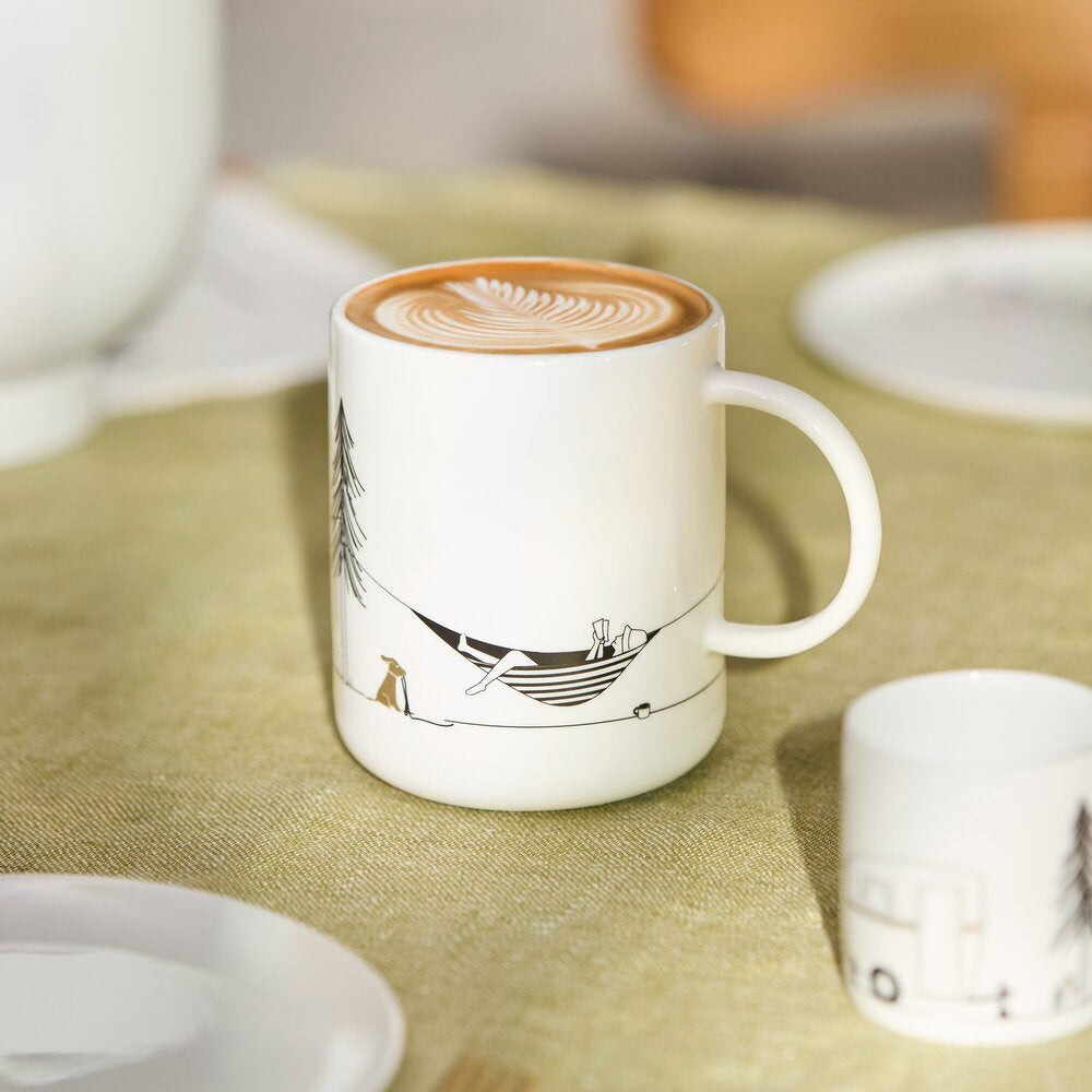 Geschenktasse "Hobby - Camping" - 8x10 cm