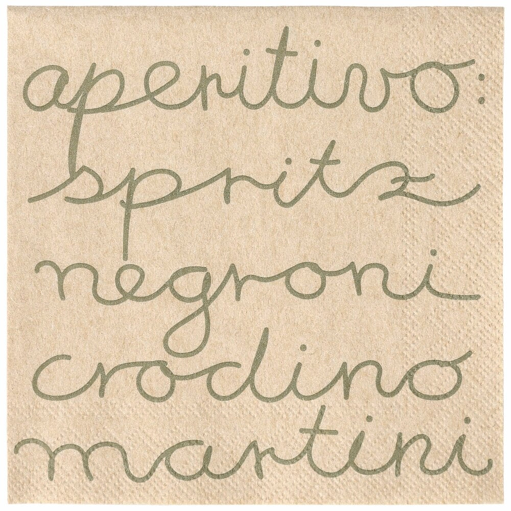 Cocktailserviette "Aperitivo" - 25x25 cm