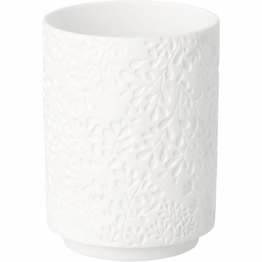 Vase "Wunderblätter - Zweige" - 7x9,3 cm (Weiß)