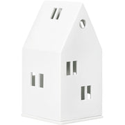 Lichthaus "Satteldach" - 9,8x9,3x18,2 cm (Weiß)