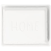 Butterdose "Home sweet home" - 11,2x9,5x5,5 cm (Weiß)