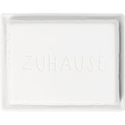 Butterdose "Zuhause ist es am Schönsten" - 14,6x11,5x5,5 cm (Weiß)