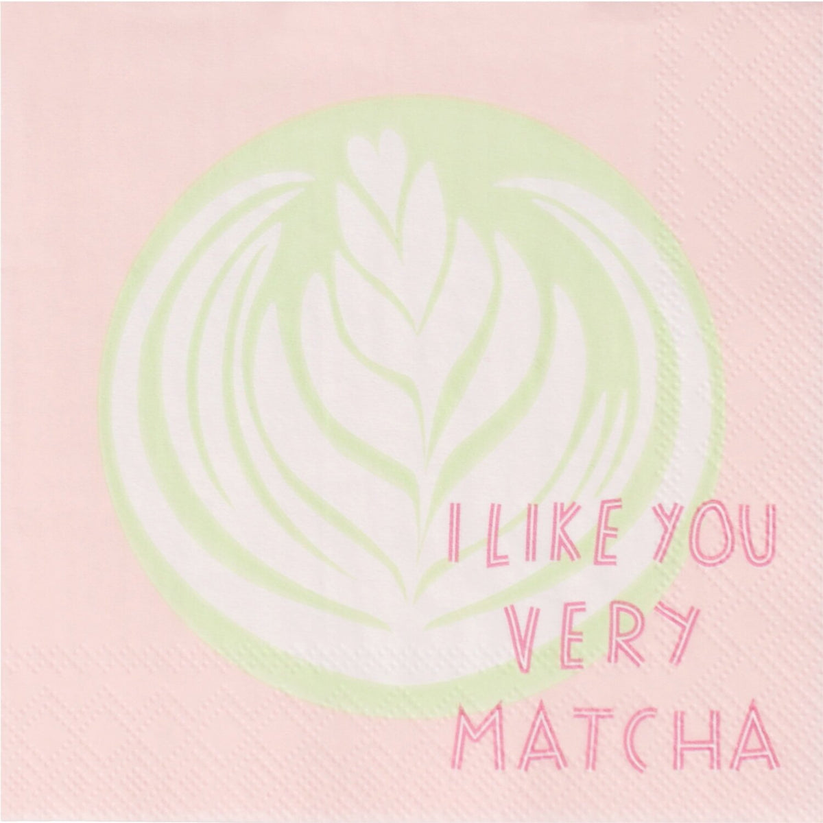 Cocktailserviette "I like you very Matcha" - 25x25 cm (Bunt)