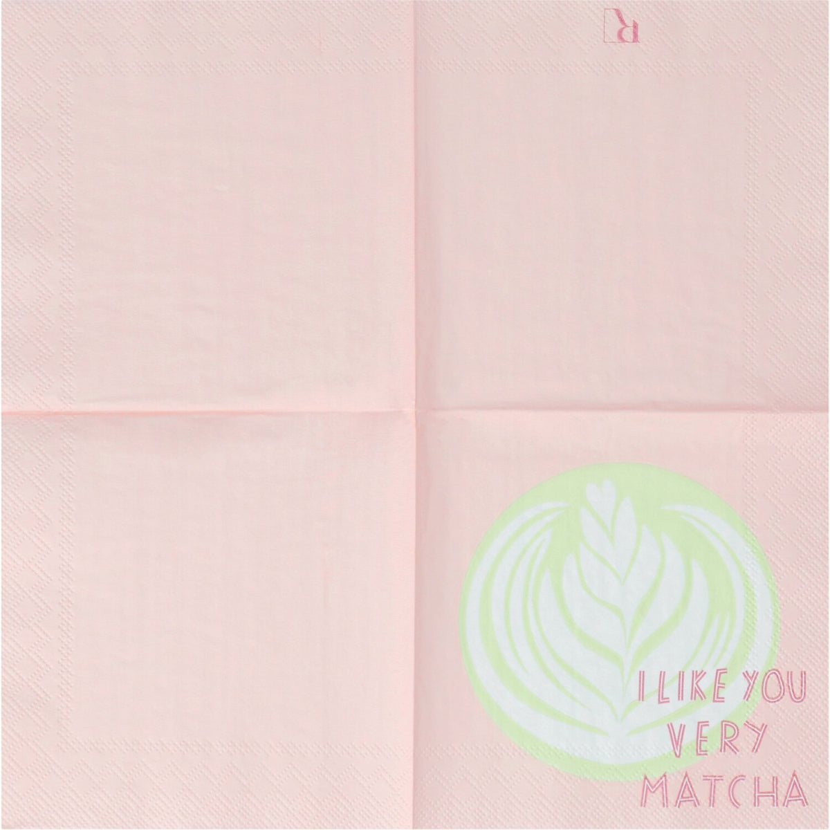 Cocktailserviette "I like you very Matcha" - 25x25 cm (Bunt)