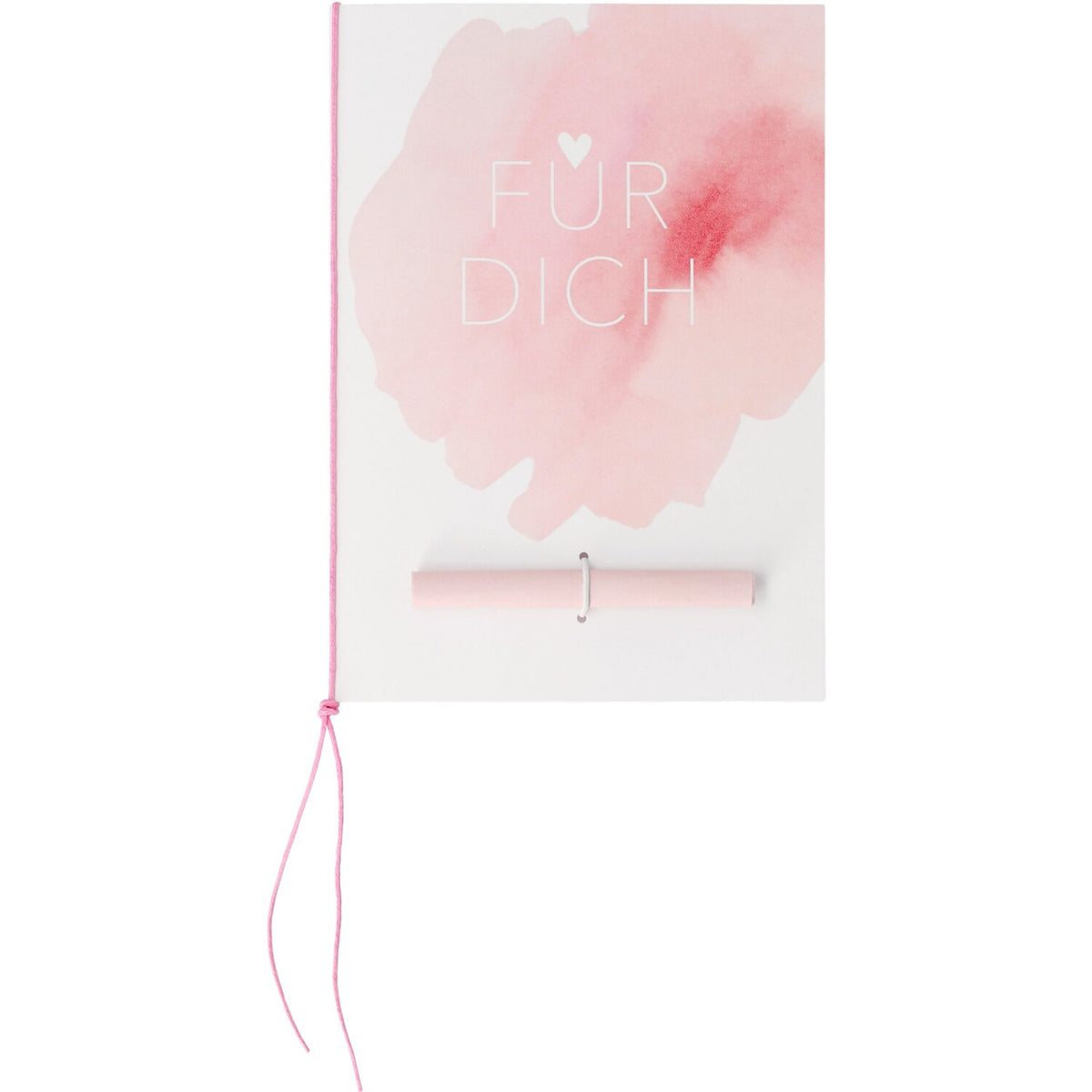 Grußkarte "Für Dich" - 16,6x11,8 cm (Rosa)
