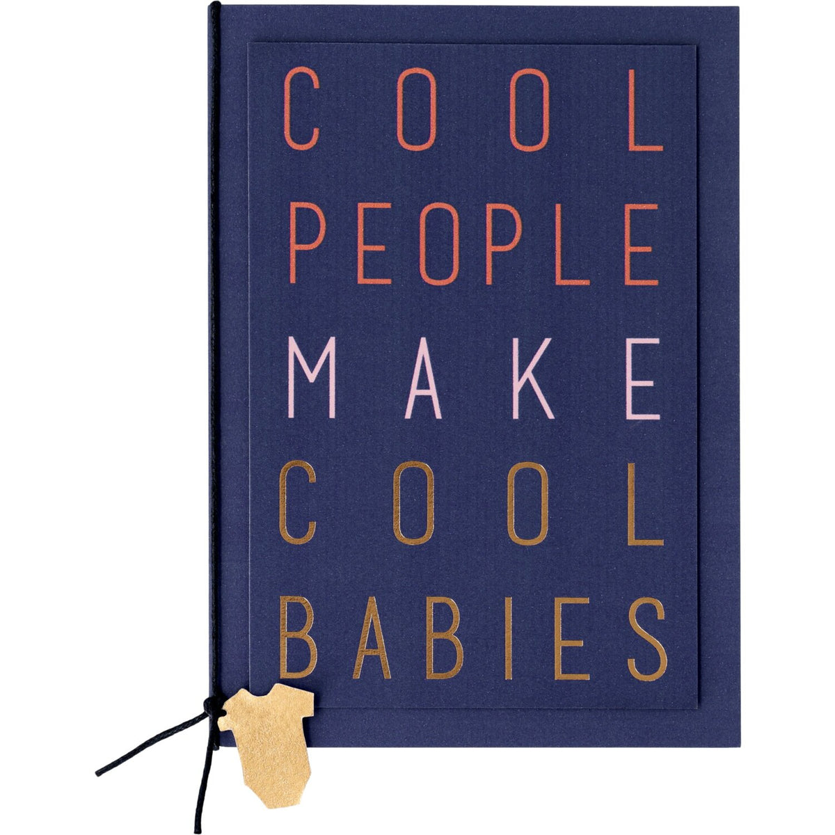 Babykarte "Cool People" - 16,6x11,8 cm (Blau)