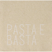 Papierserviette "Pasta e Basta" - 33x33 cm (Beige)