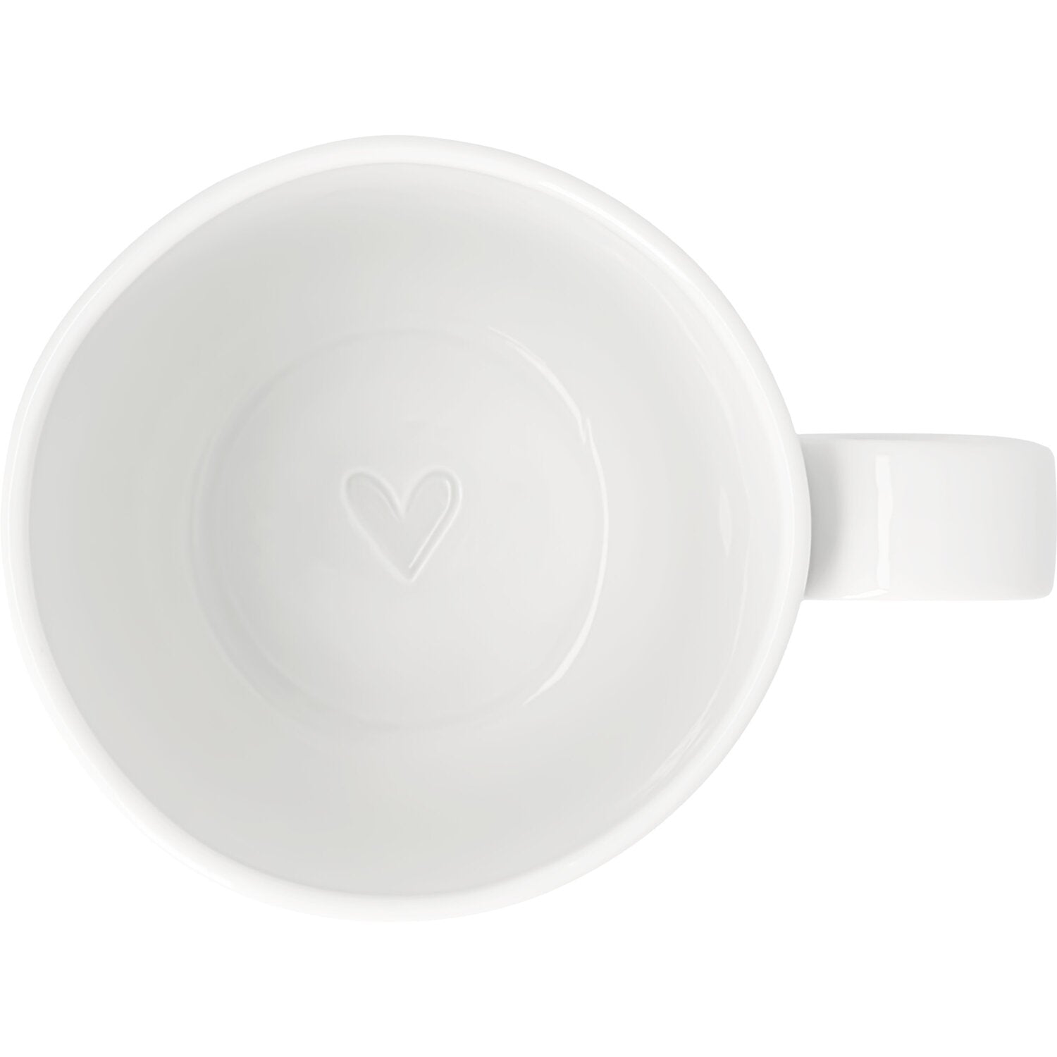 Tasse "Mum - Herz" - 12,7x9,4x10 cm (Weiß)