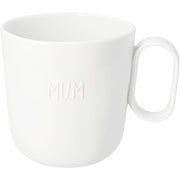 Tasse "Mum - Herz" - 12,7x9,4x10 cm (Weiß)