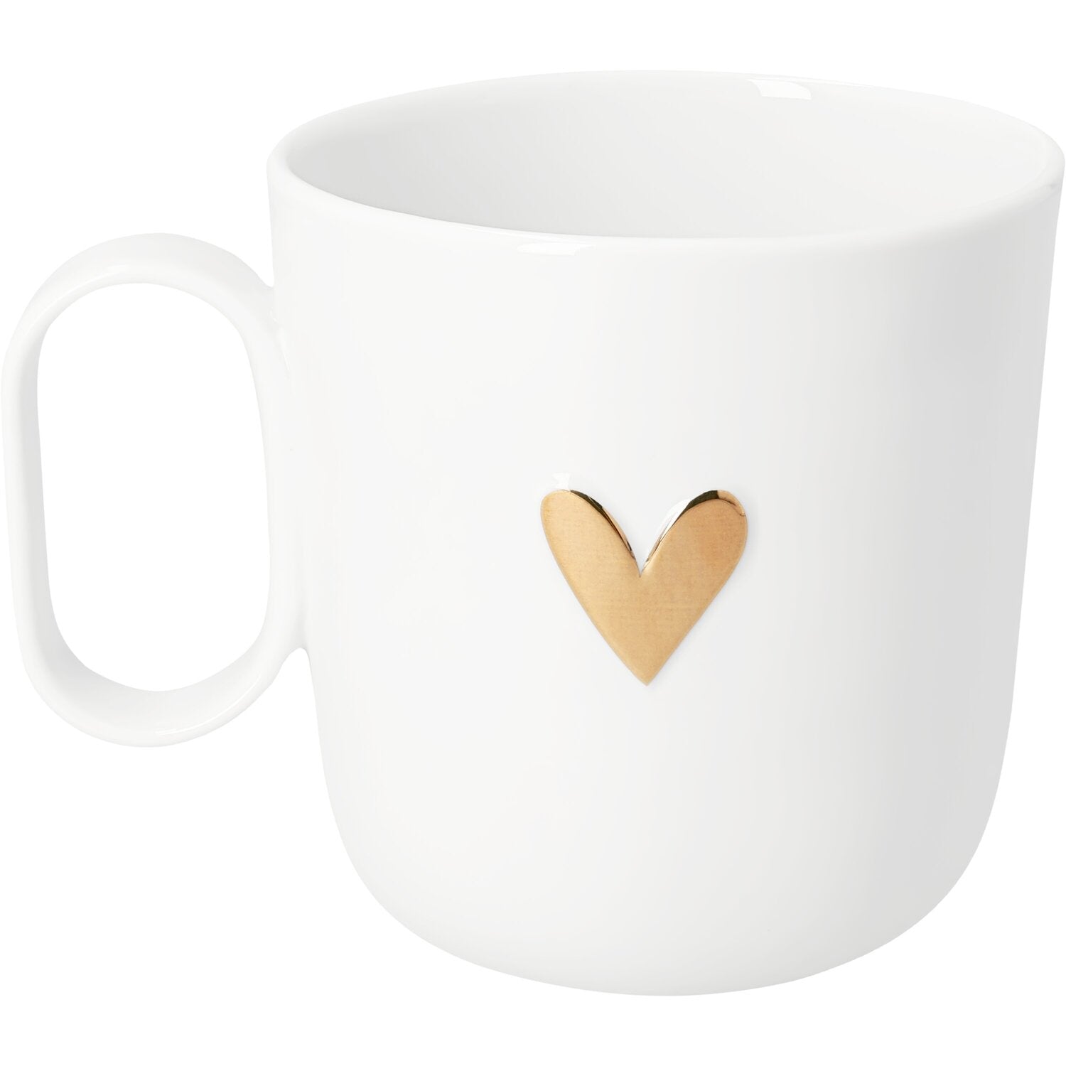 Tasse "Dad - Herz" - 12,7x9,4x10 cm (Weiß)