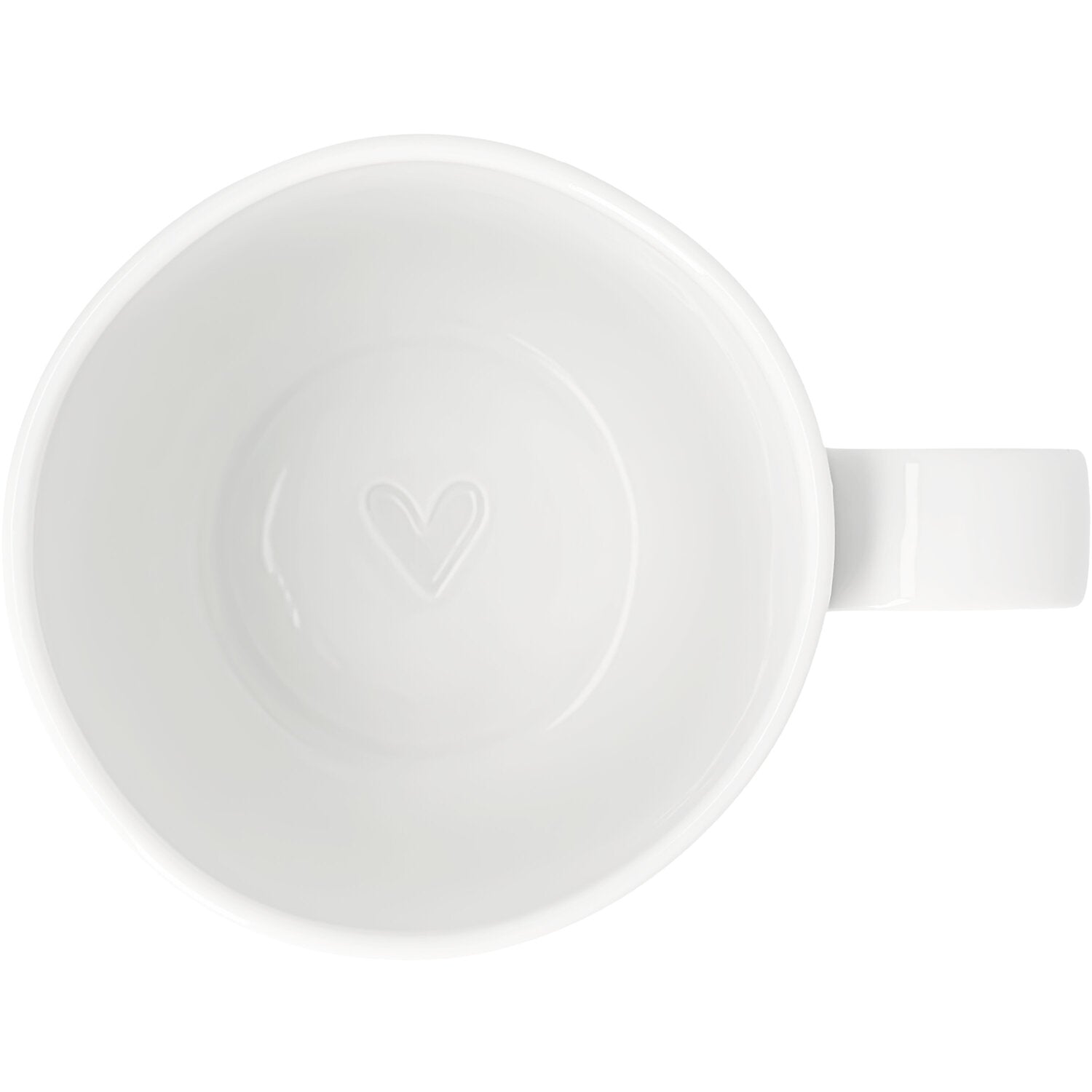Tasse "Dad - Herz" - 12,7x9,4x10 cm (Weiß)