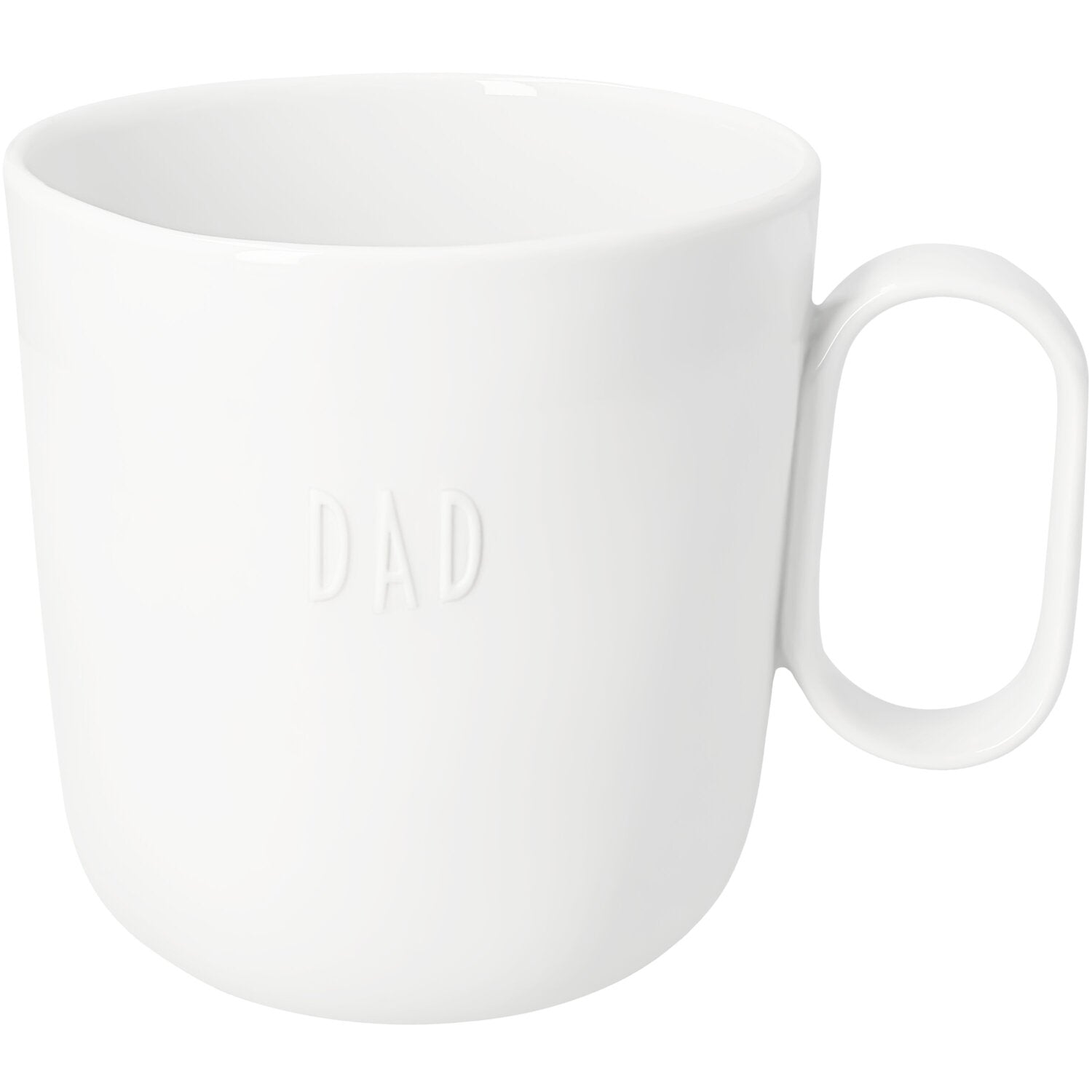 Tasse "Dad - Herz" - 12,7x9,4x10 cm (Weiß)