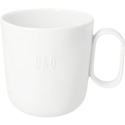 Tasse "Dad - Herz" - 12,7x9,4x10 cm (Weiß)
