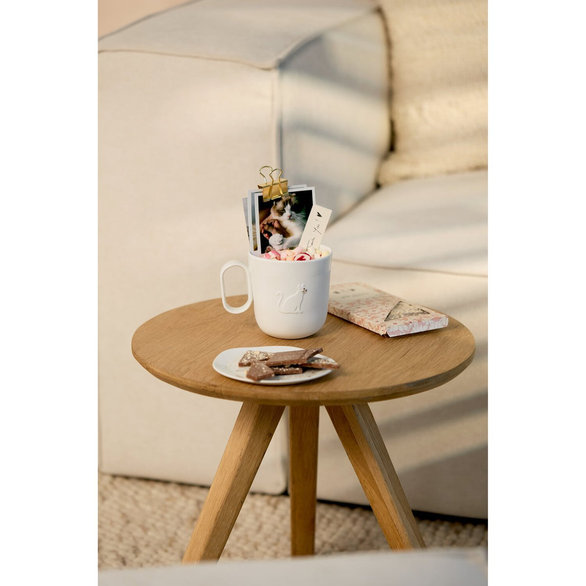 Tasse "Super Duo - Katze" - 12,7x9,4x10 cm (Weiß)
