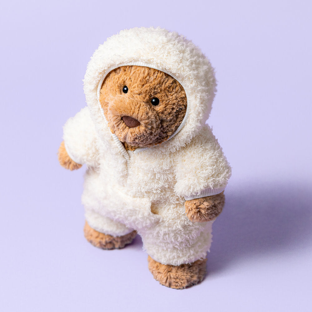 Kuscheltier Bär "Bartholomew All-in-one Outfit" - 8x12x26 cm (Braun)