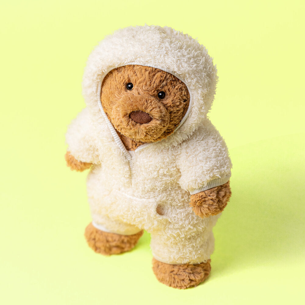 Kuscheltier Bär "Bartholomew All-in-one Outfit" - 8x12x26 cm (Braun)