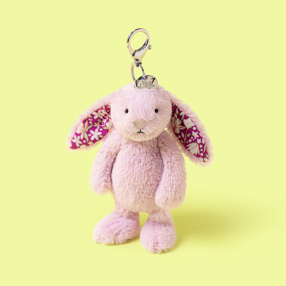 Kuscheltier Taschenanhänger Hase "Thistlepop Blossom" - 4x5x18 cm (Lila)