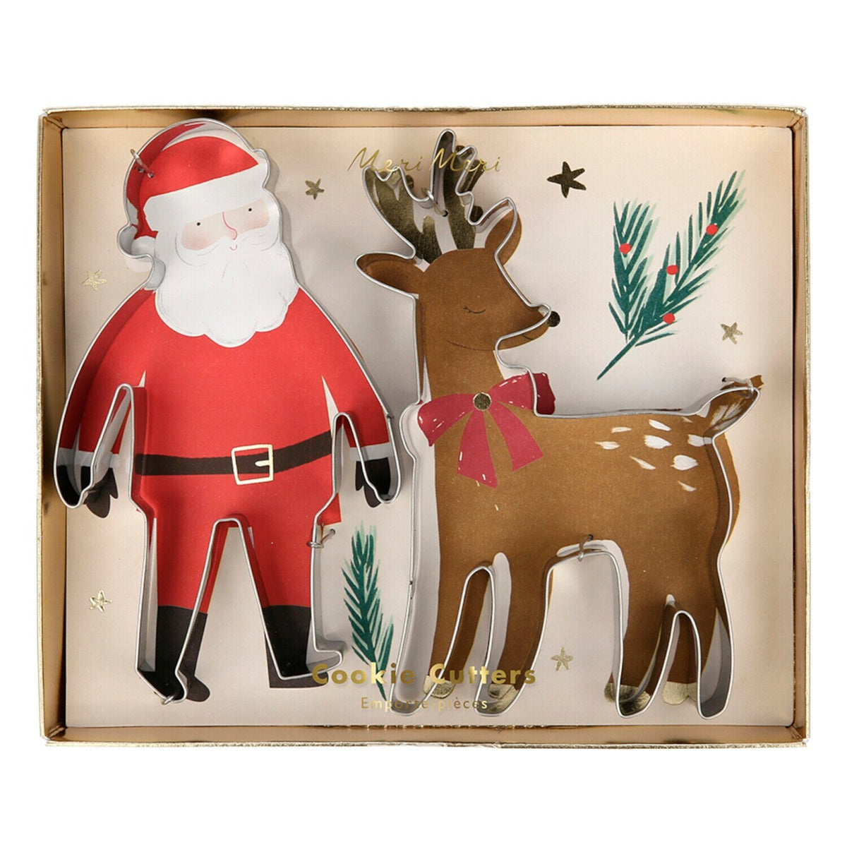 Ausstechform "Santa & Rentier" - 2er-Set