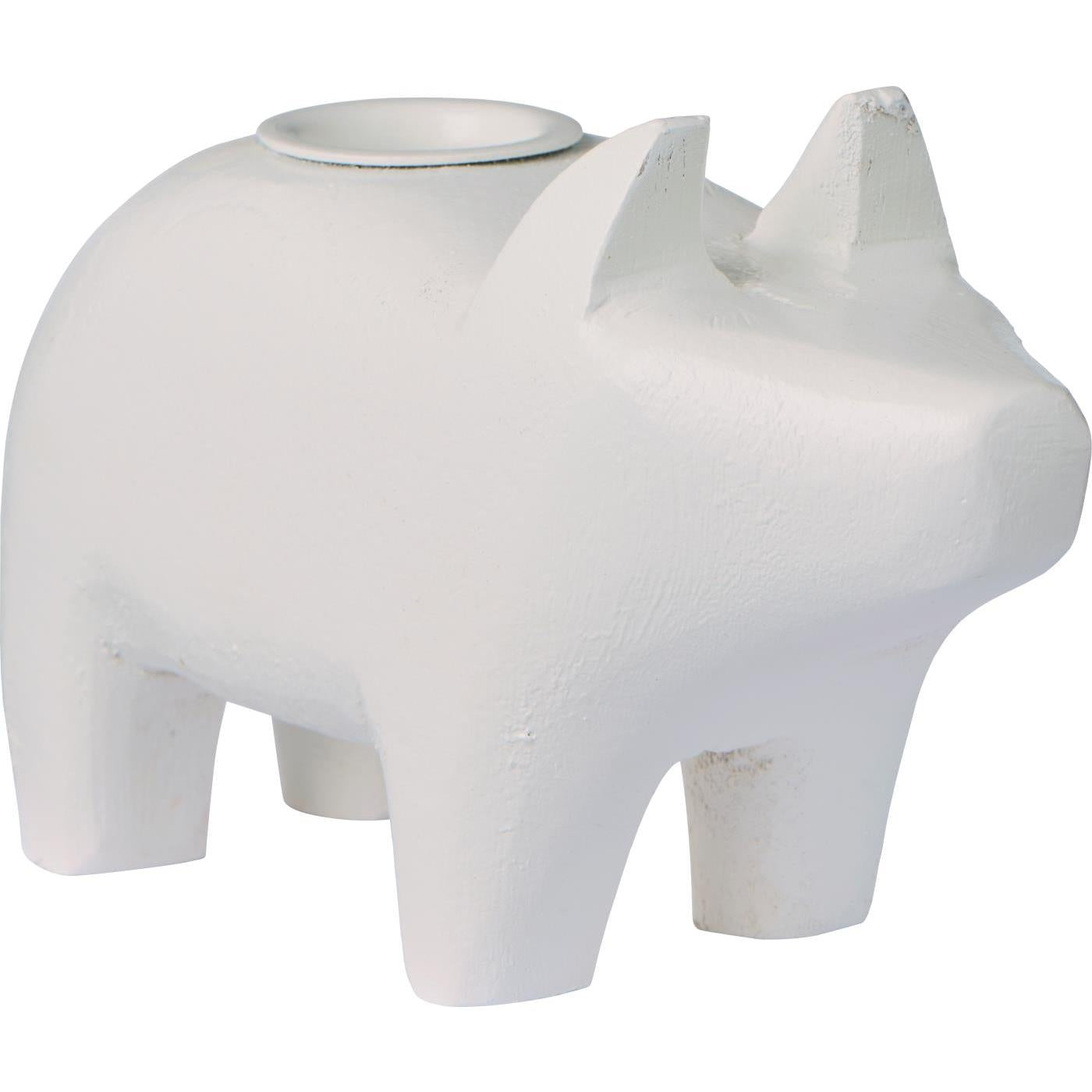 Kerzenhalter "UNIKA - Schwein"  - 13,5 cm
