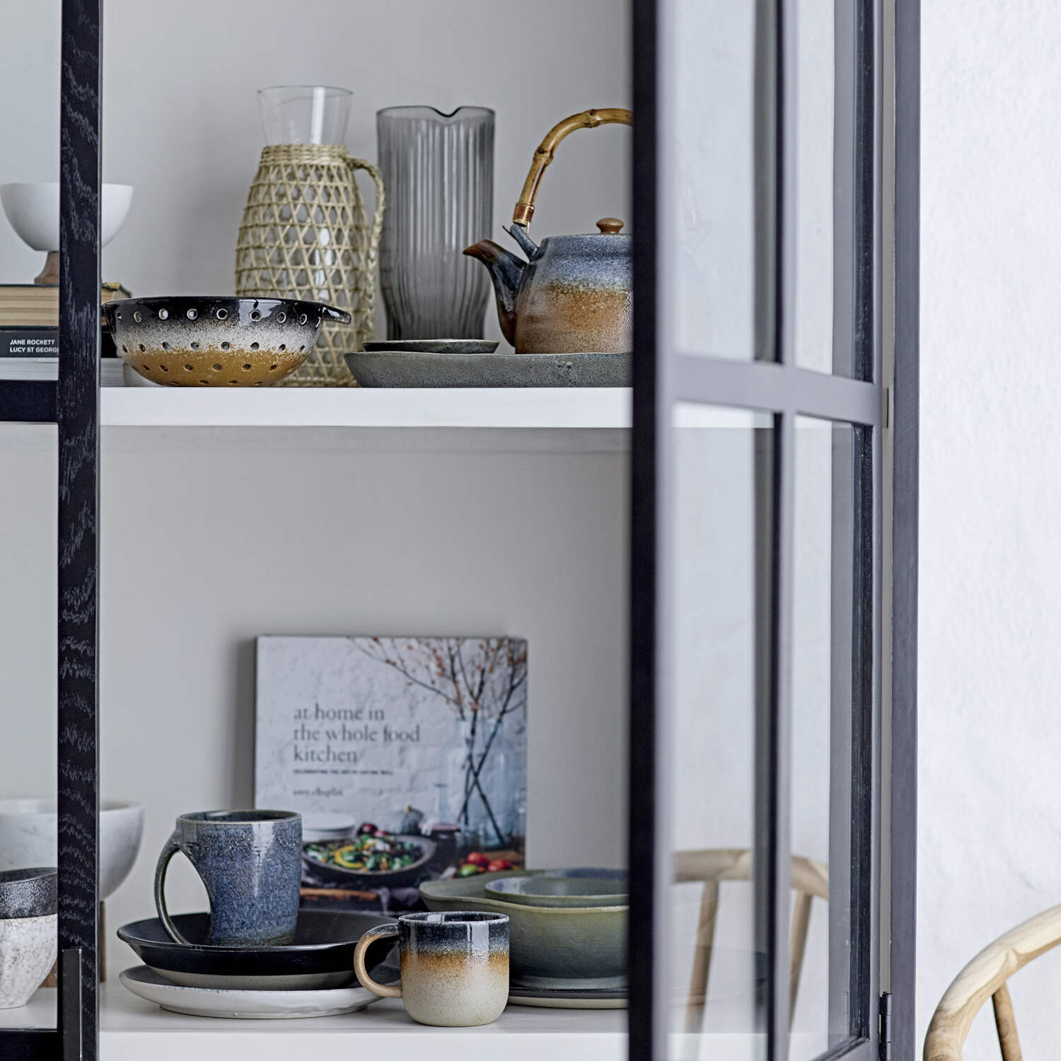 Trinkgläser "Carla" - 6er-Set - 6x11 cm (Transparent/Orange/Blau/Grün)