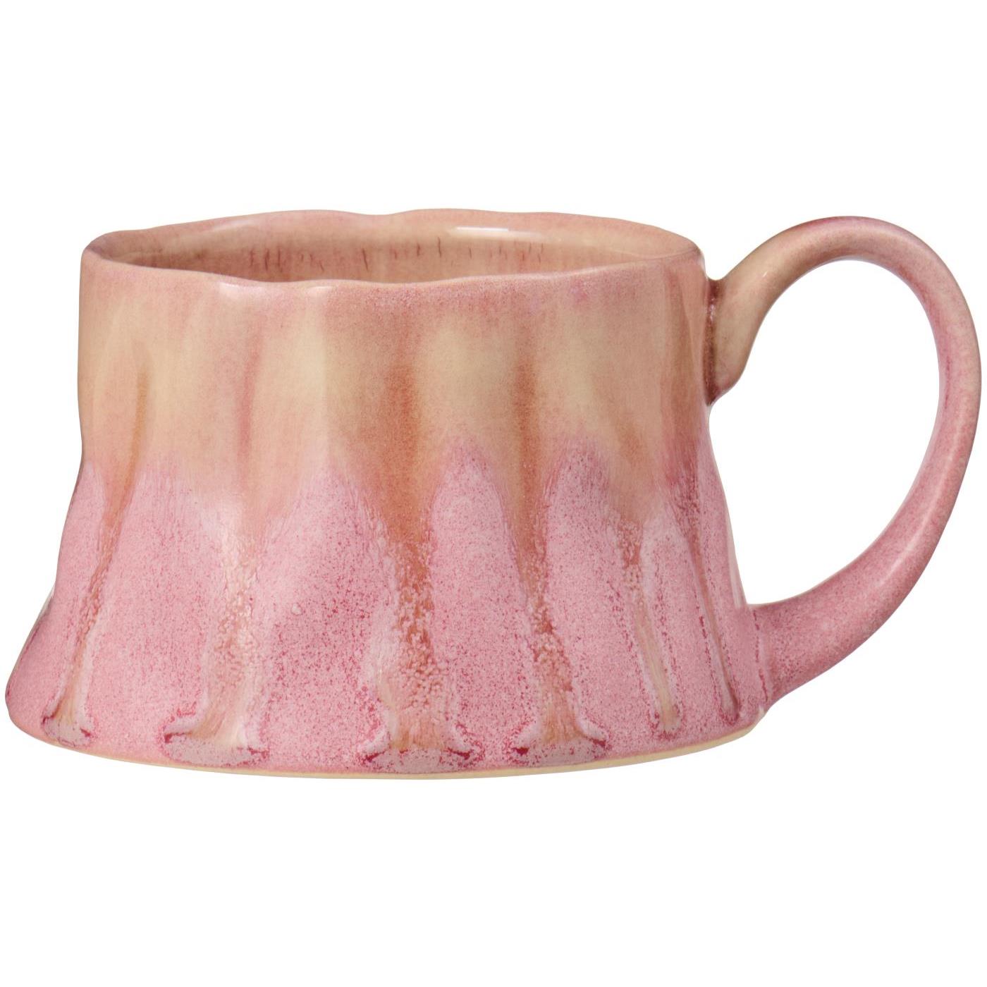 Tasse mit Henkel "Varbjerg" - 12,5x8,3x6 cm (Rosa)