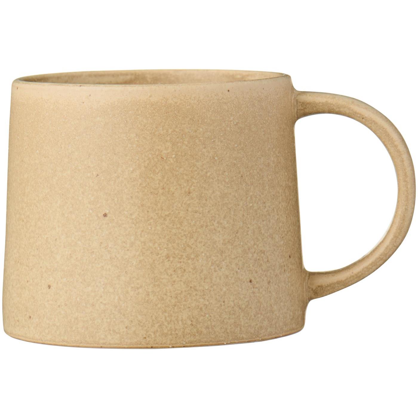 Tasse mit Henkel Stone, 270 ml, sandfarben, glatte Keramik