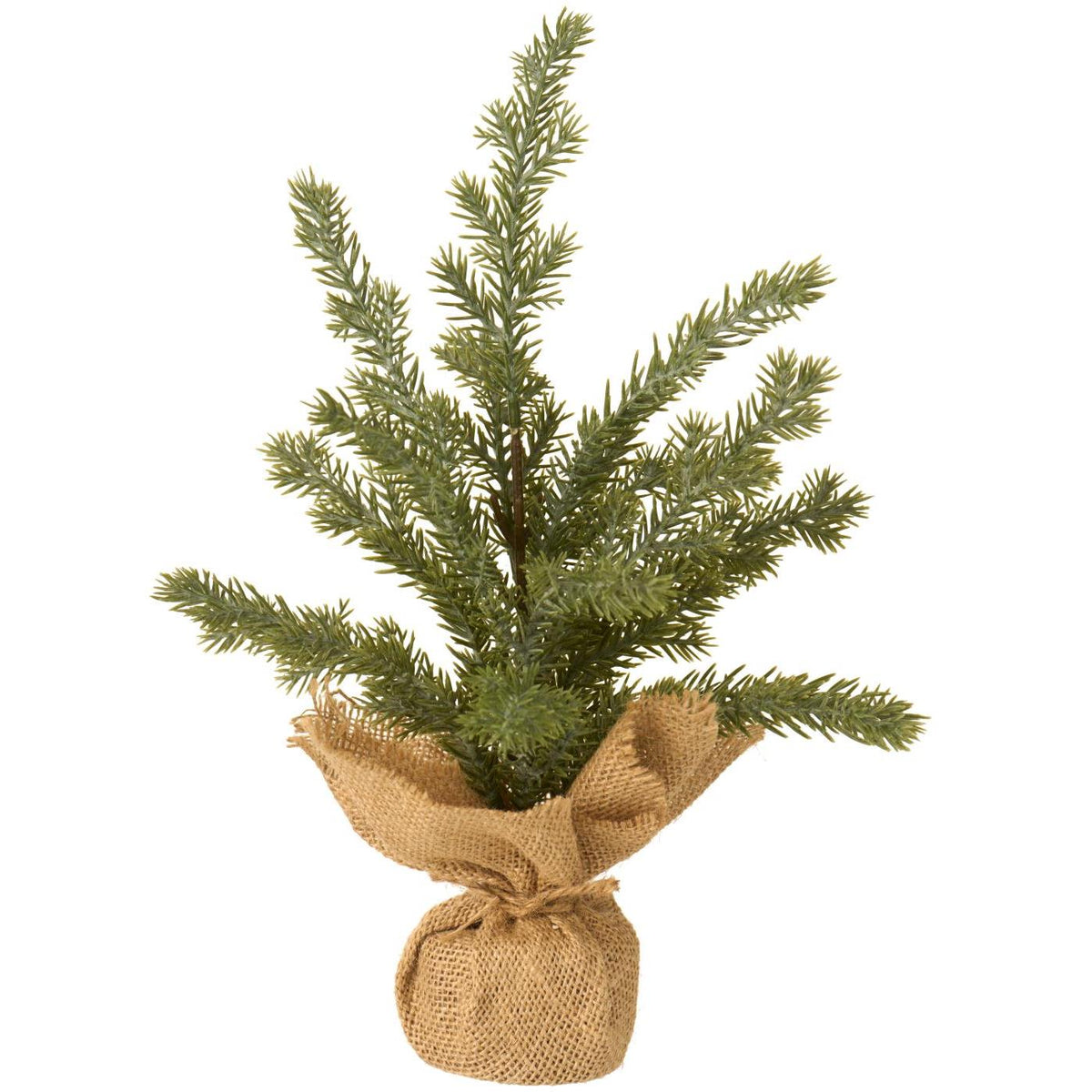 Künstlicher Zedernbaum mit Jutetopf - 20x32 cm (Grün/Natur)