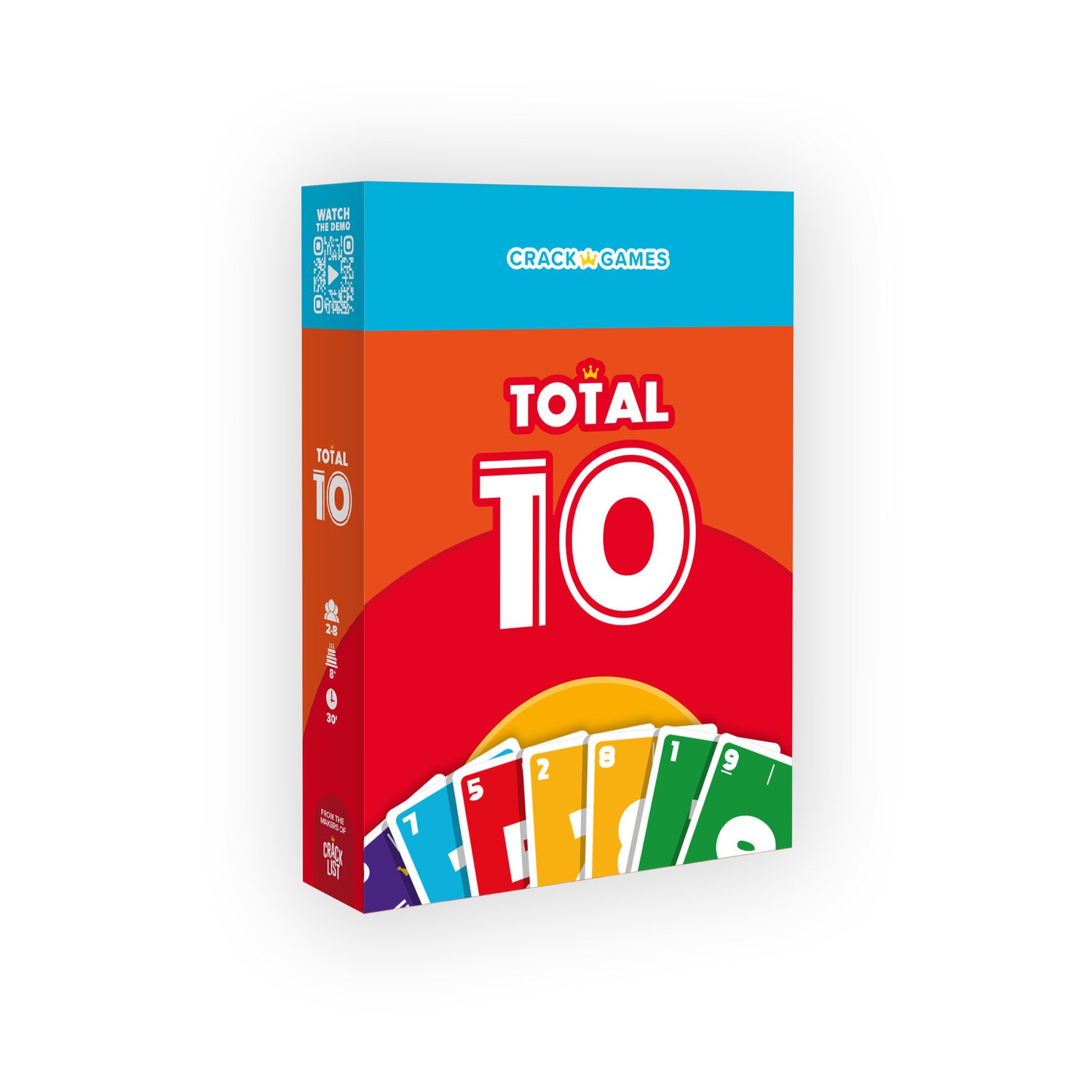 Spielbox für das Karten-Spiel Total 10 von CrackGames