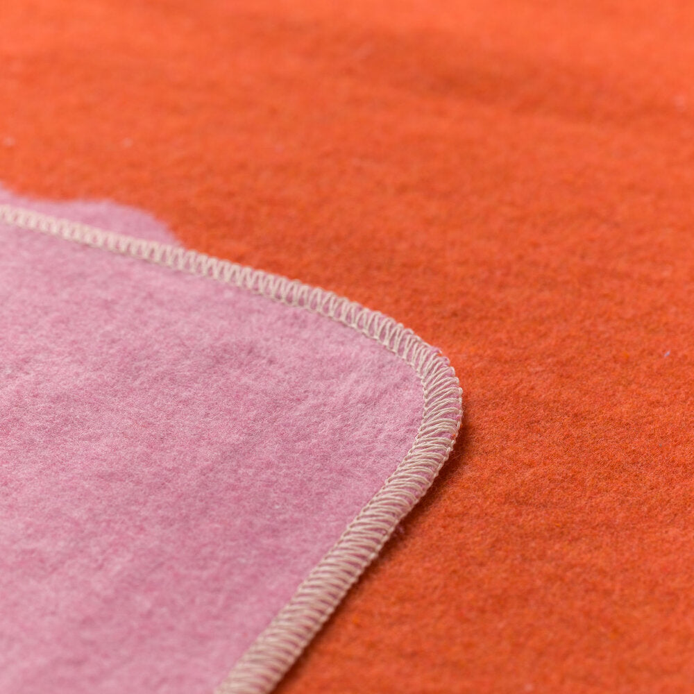 Flanelldecke "SILVRETTA - Red Lips" - 200x140 cm (Rosa)