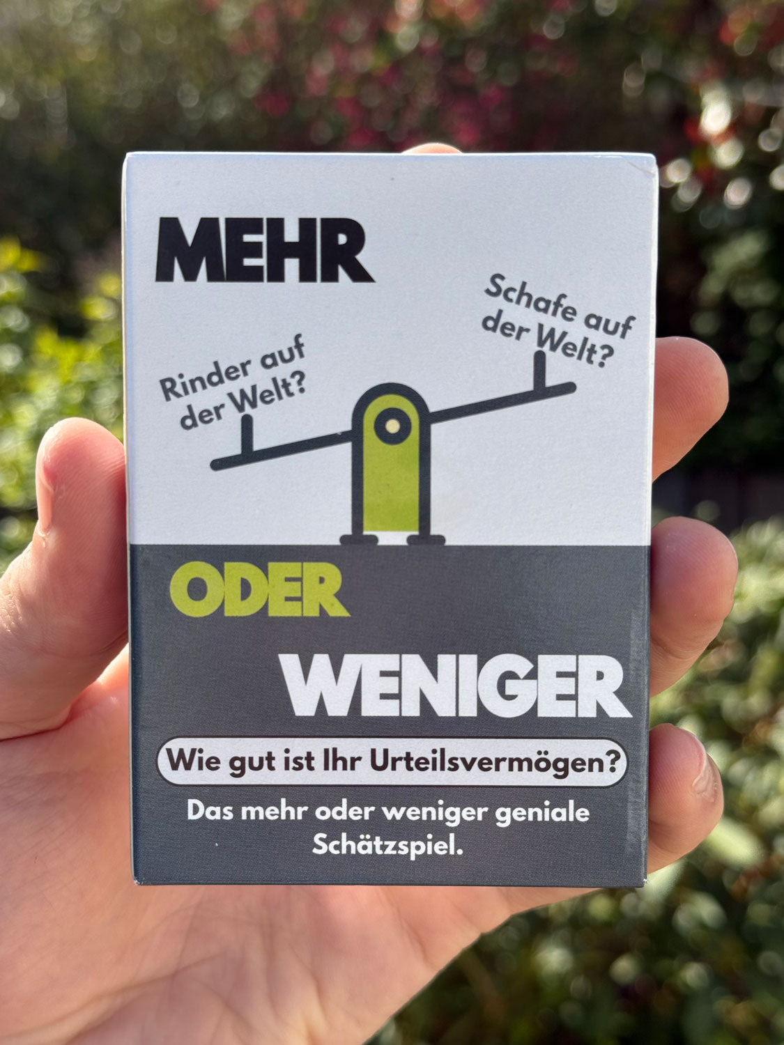 Mehr oder weniger