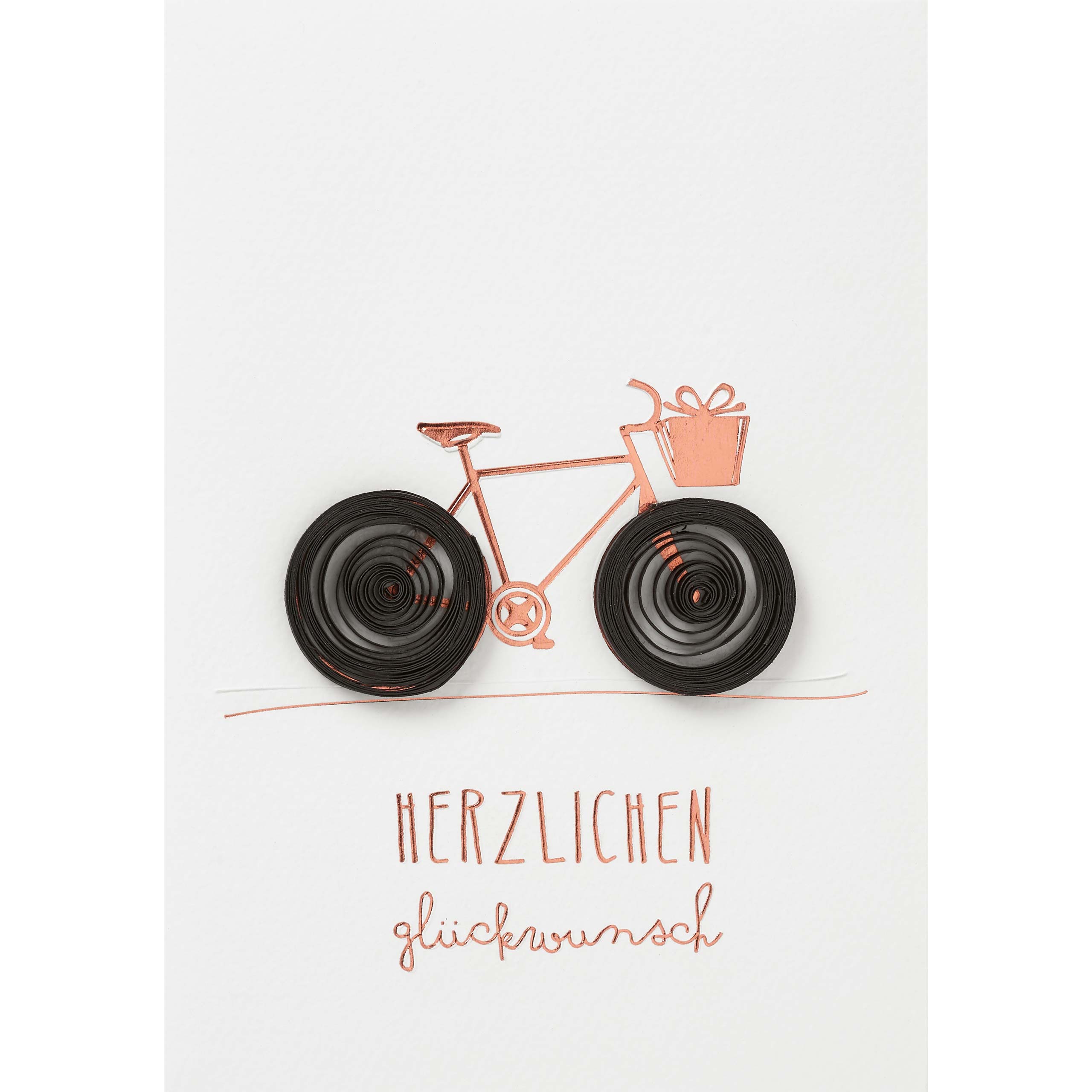 Glückwunschkarte "Herzlichen Glückwunsch"