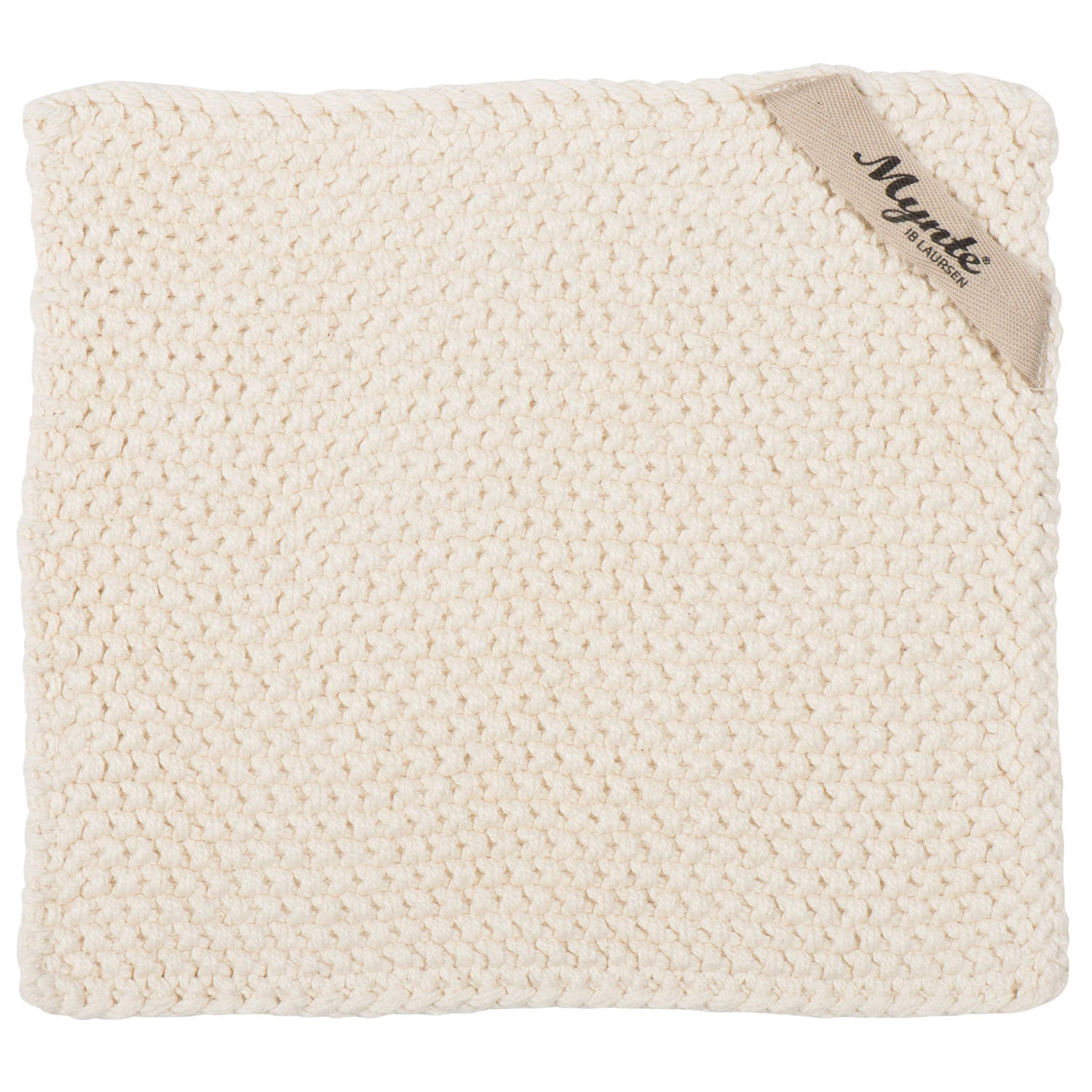 Mynte - Topflappen "Knitt" (Latte)
