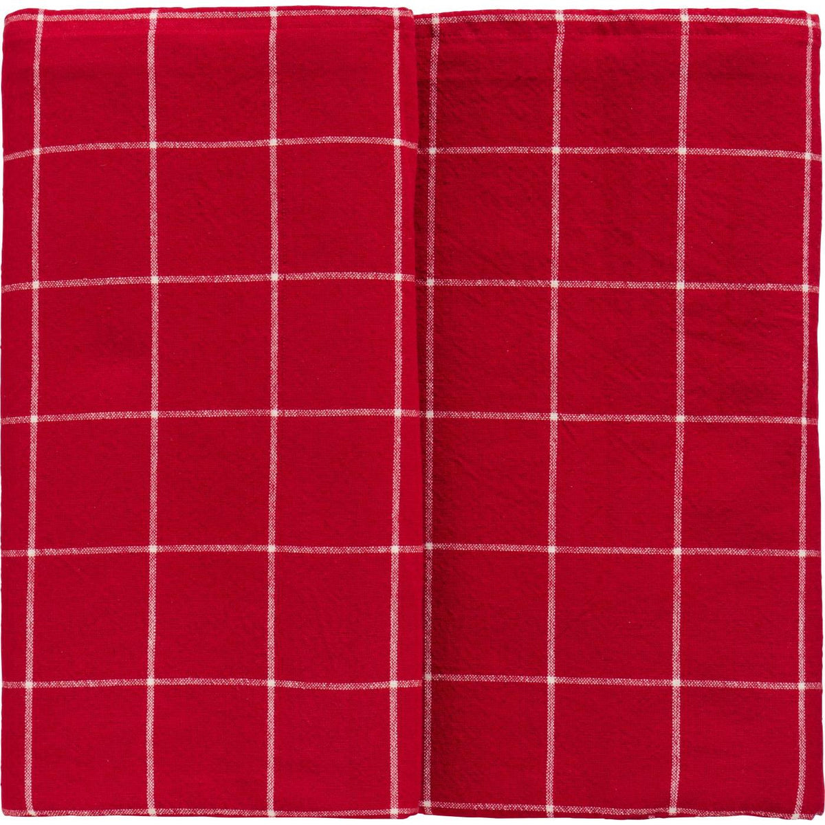 Tischdecke "Silja" (Rot/Natur)