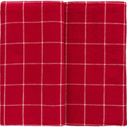 Tischdecke "Silja" (Rot/Natur)