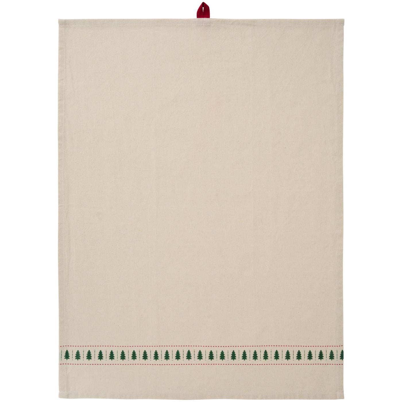 Geschirrtuch "Grethe - Tannenbäume" - 70x50 cm (Natur)