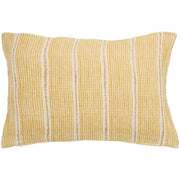 Kissenbezug "Streifen" - 60x40 cm (Offwhite/Mustard)