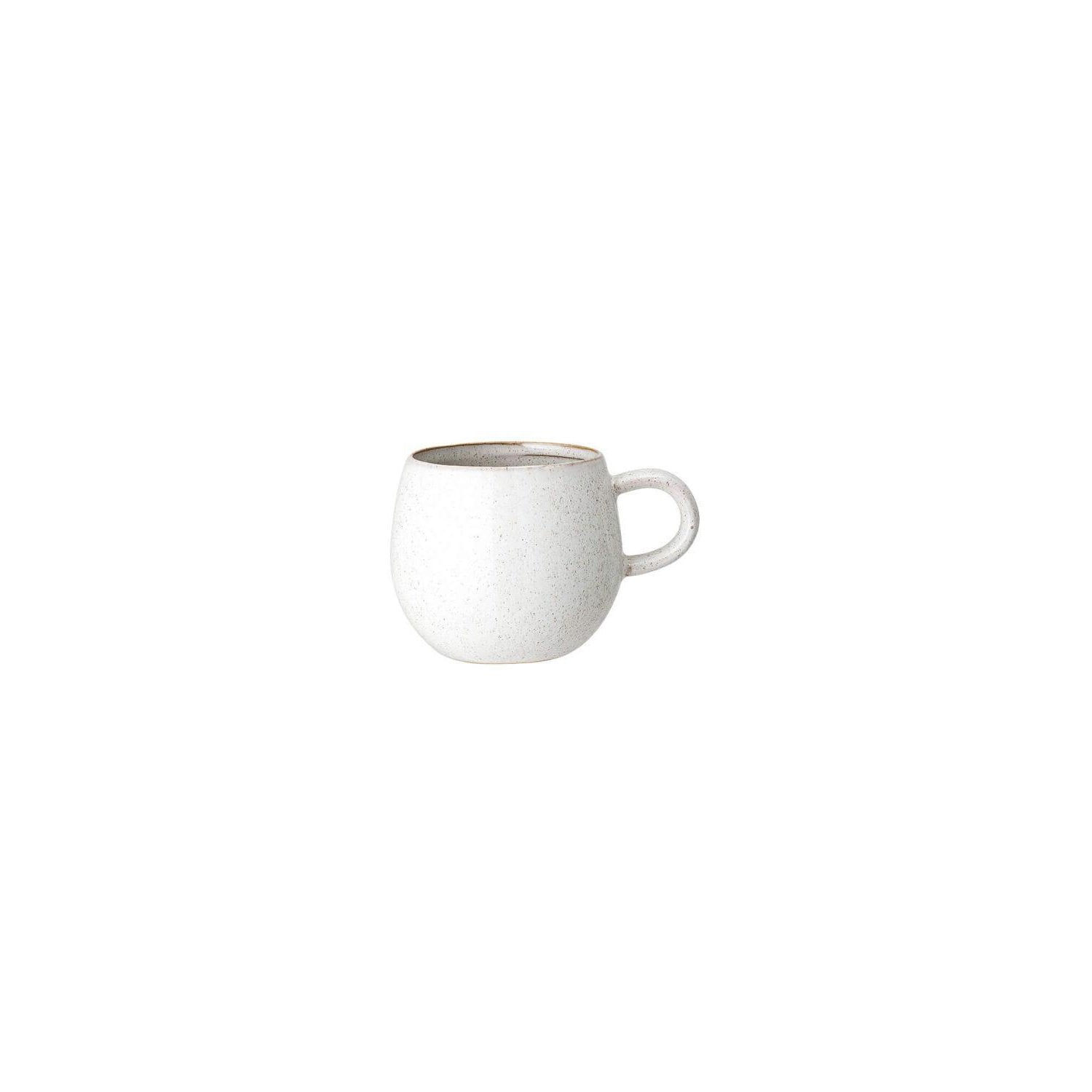 Becher mit Henkel "Addison" - 10,5x10 cm (Weiß)