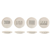 Teller "Eliana" im 4er-Set - 19 cm (Schwarz)