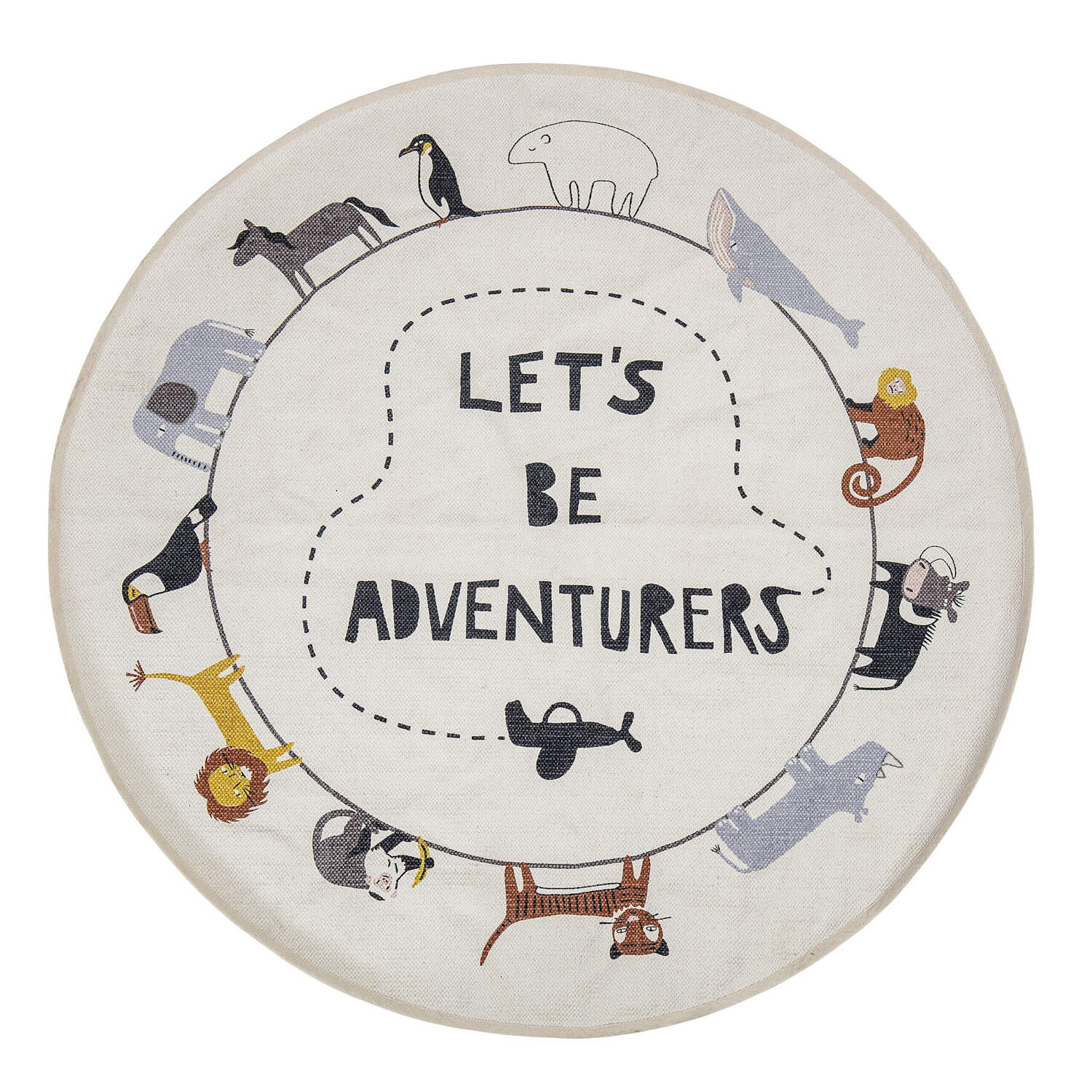 Spieleteppich "Let´s be Adventurers" - 130 cm (Bunt)