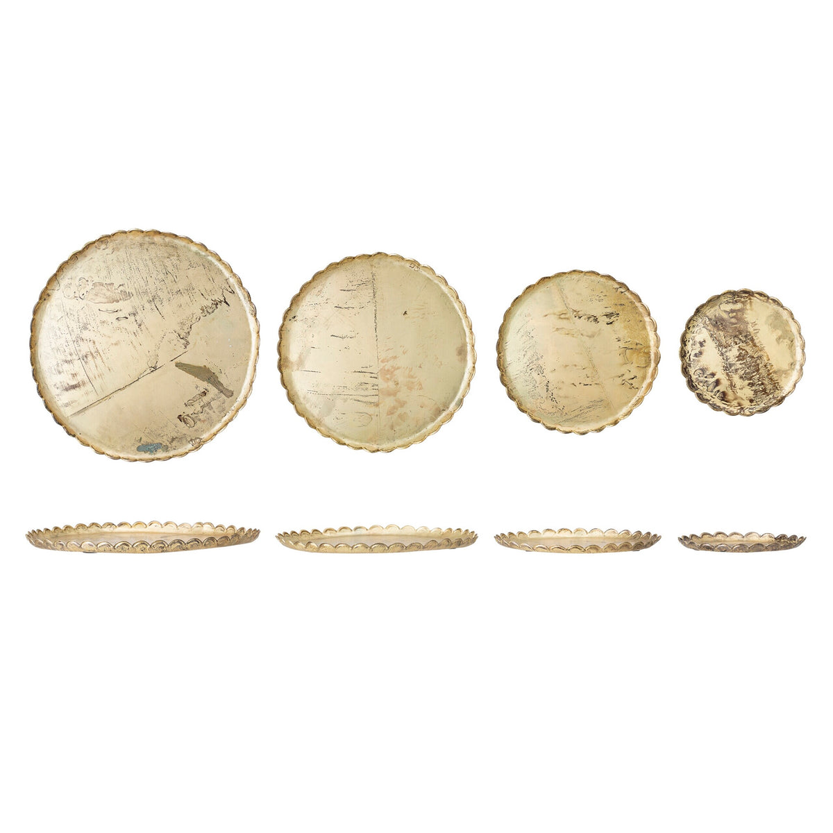 Tablett "Holiday"  im 4er-Set (Gold)
