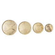 Tablett "Holiday"  im 4er-Set (Gold)