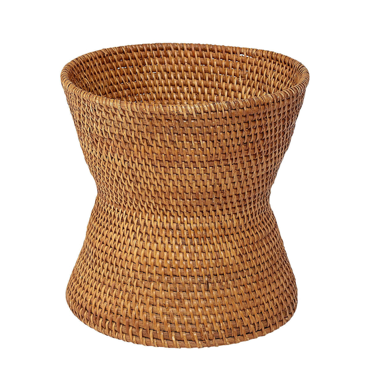 Sitzhocker aus Rattan "Frej" - 30x30 cm (Braun)