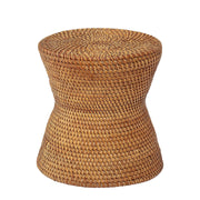 Sitzhocker aus Rattan "Frej" - 30x30 cm (Braun)