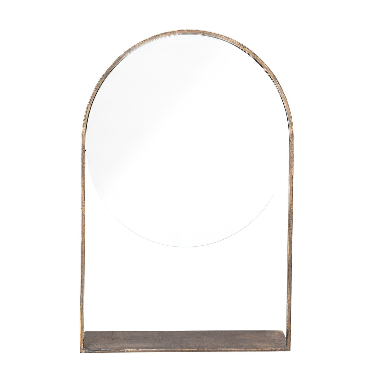 Spiegel aus Messing "Hayley" - 50x13x76 cm (Grau)