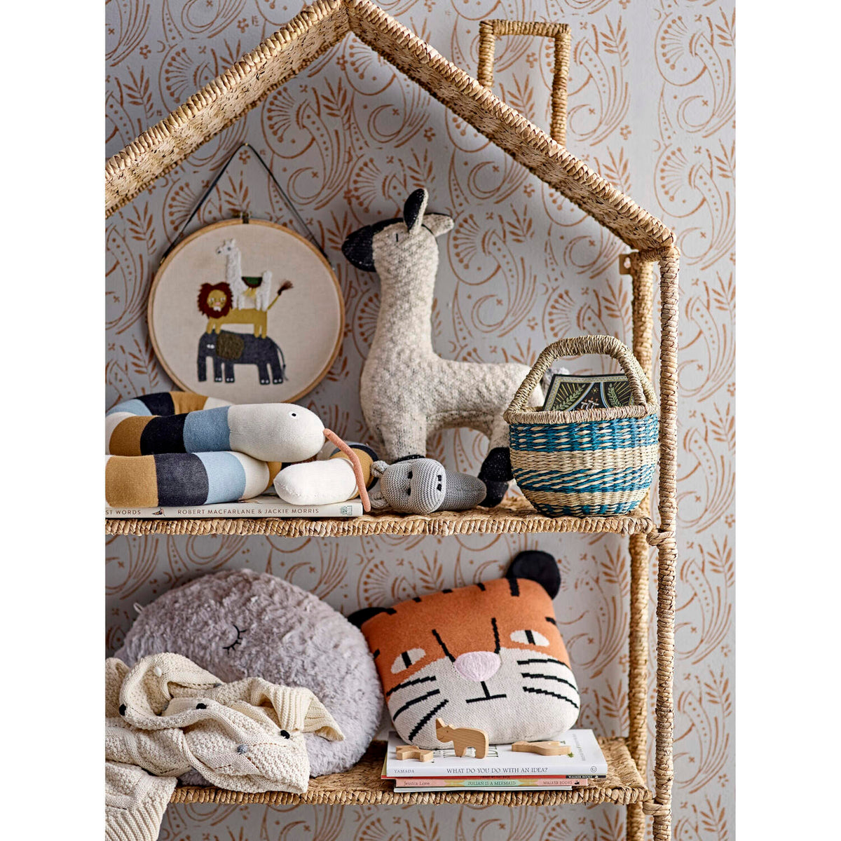 Kuscheltier "Lama" - 30x10x40 cm (Weiß)