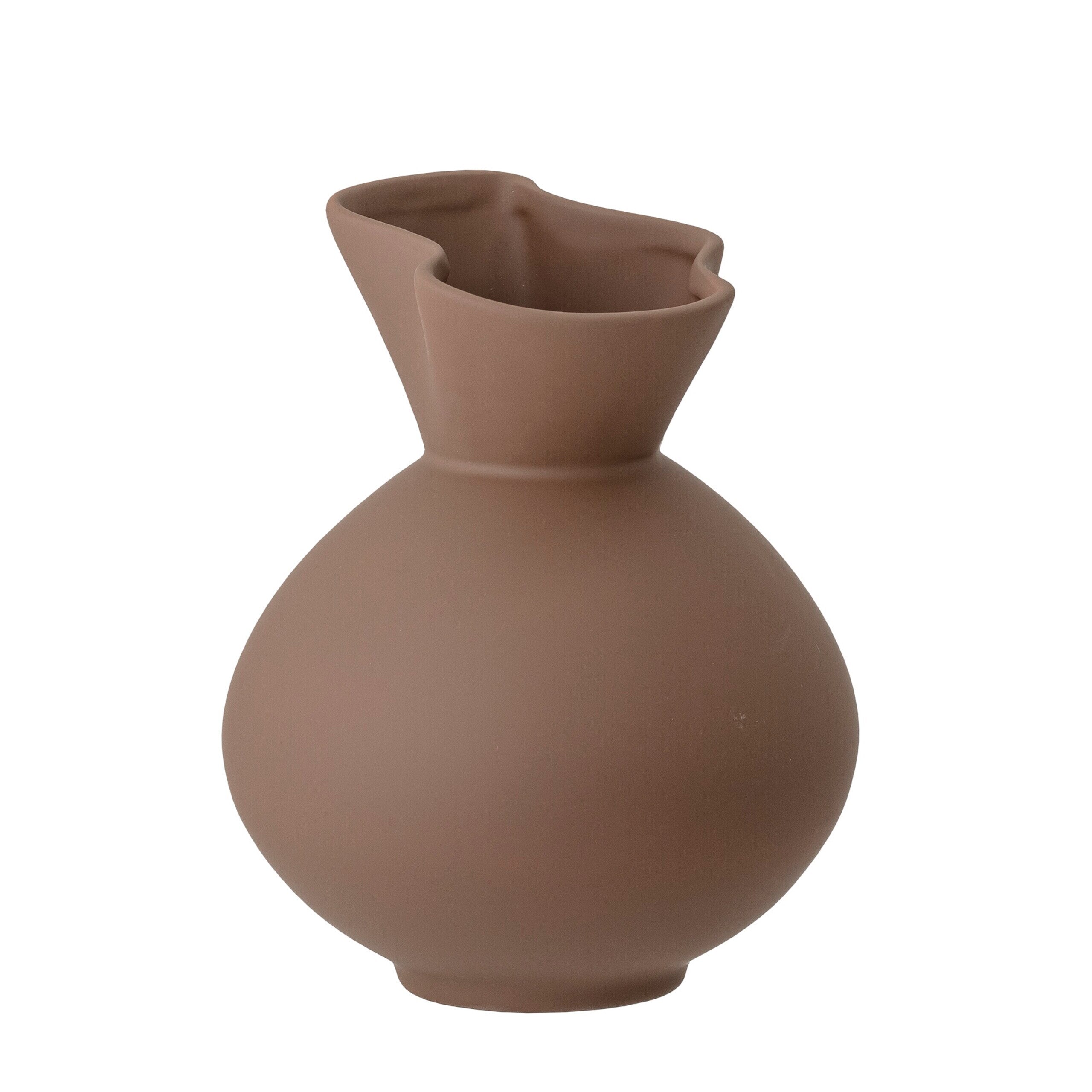 Stein-Vase "Nica" - 17x20 cm (Braun)