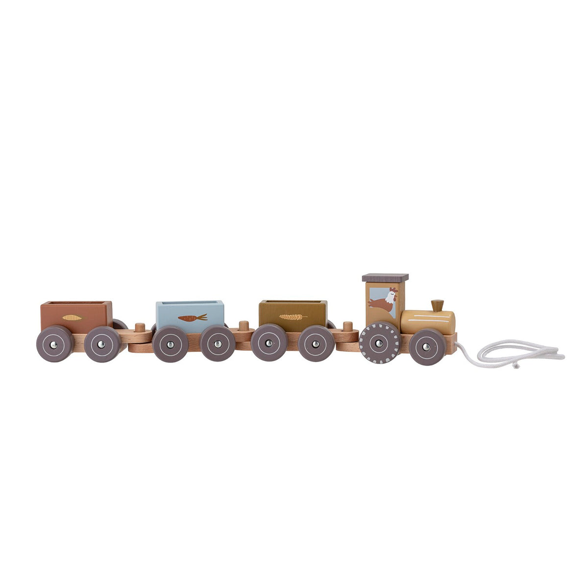 Nachziehspielzeug "Rolla - Bauernhoftiere" - 40x6,5x8,5 cm (Bunt)
