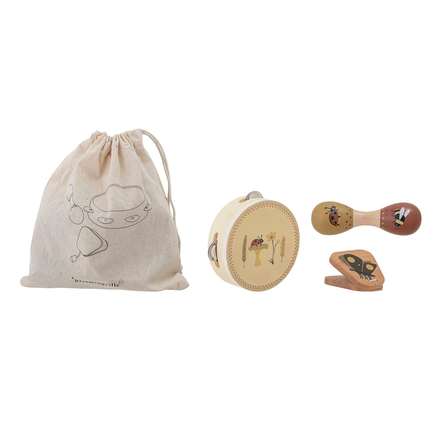 Percussion-Instrumente "Driss" im 3er-Set (Bunt)