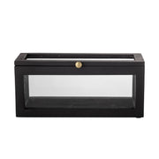 Deko-Box "Gore" mit Deckel - 38x15x15 cm (Schwarz)