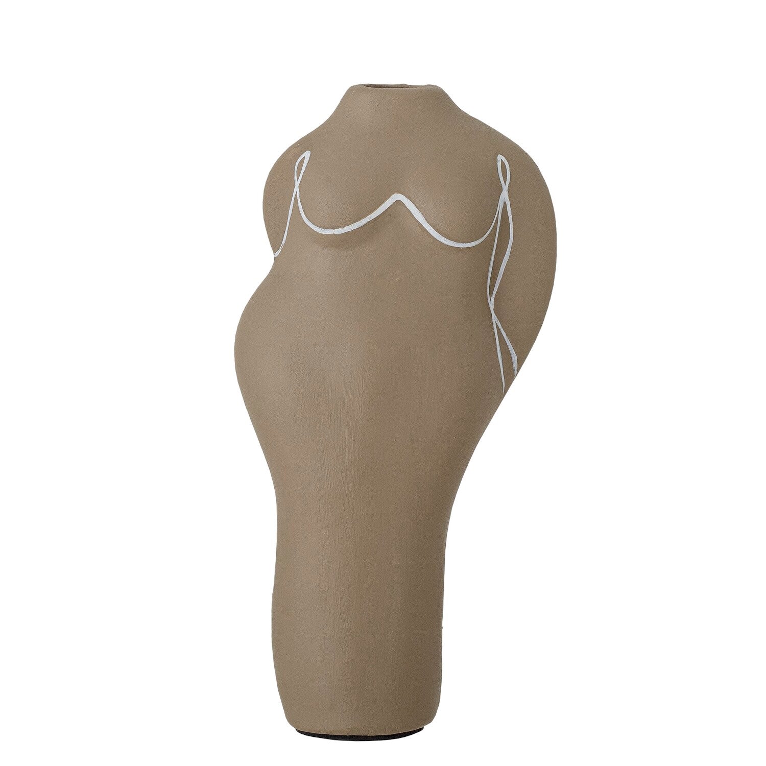 Deko-Vase "Lulu" - 9,5x5,5x19,5 cm (Braun)